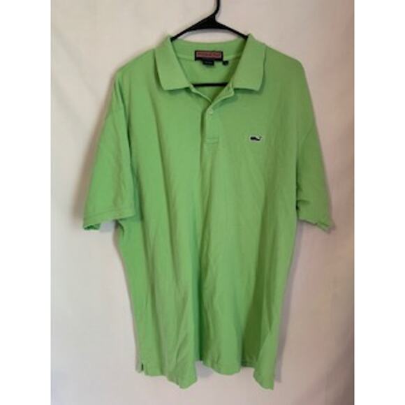 Vineyard Vines Mens Large Logo Mint Green Polo Shirt - Picture 1 of 5
